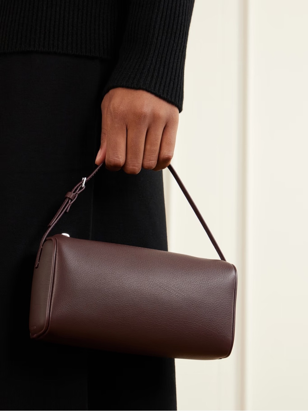 The Row burgundy 90s bag